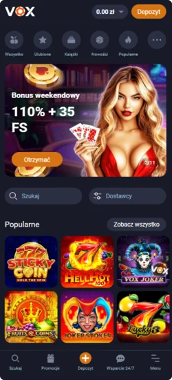Strona główna kasyna Vox
